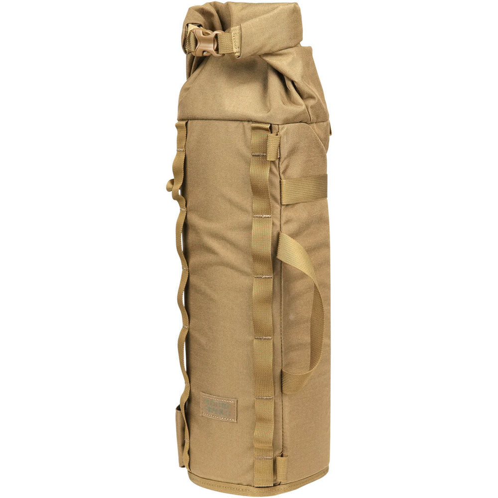 Mystery Ranch Spotting Scope Sling in coyote brown with roll-top closure and side tripod pocket