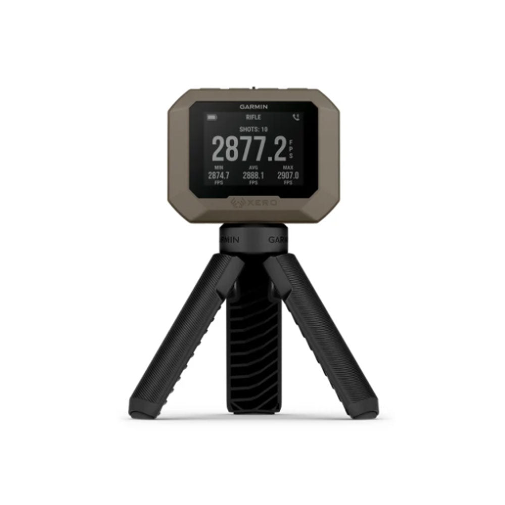 Garmin Xero C1 Pro Chronograph compact velocity measurement device with tripod mount for shooting sports