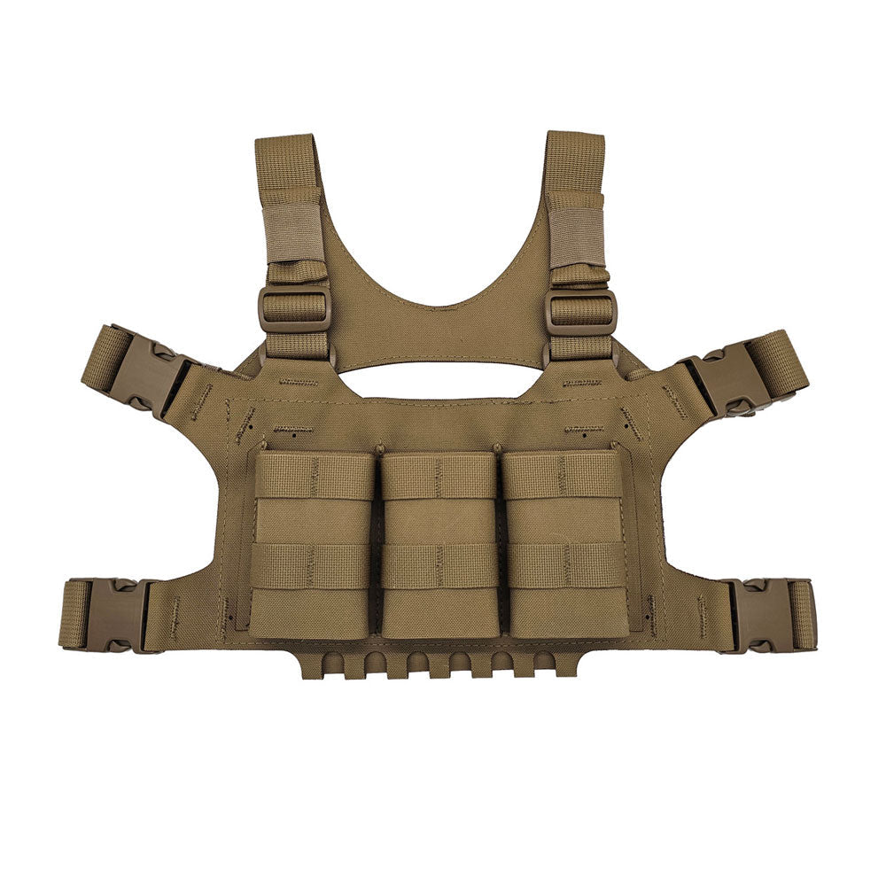 Esstac 5.56 Triple Hinged Piggy Chest Rig with modular magazine pouches and hinge system