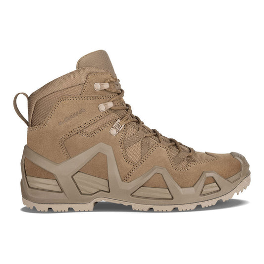 Lowa Zephyr MK2 Mid tactical boots in coyote brown with split leather and CORDURA upper construction