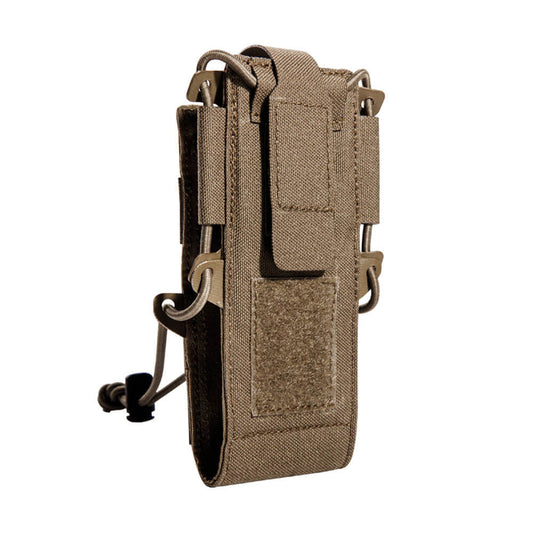 Tasmanian Tiger Digi Radio Pouch in coyote brown with MOLLE attachment system for digital radios