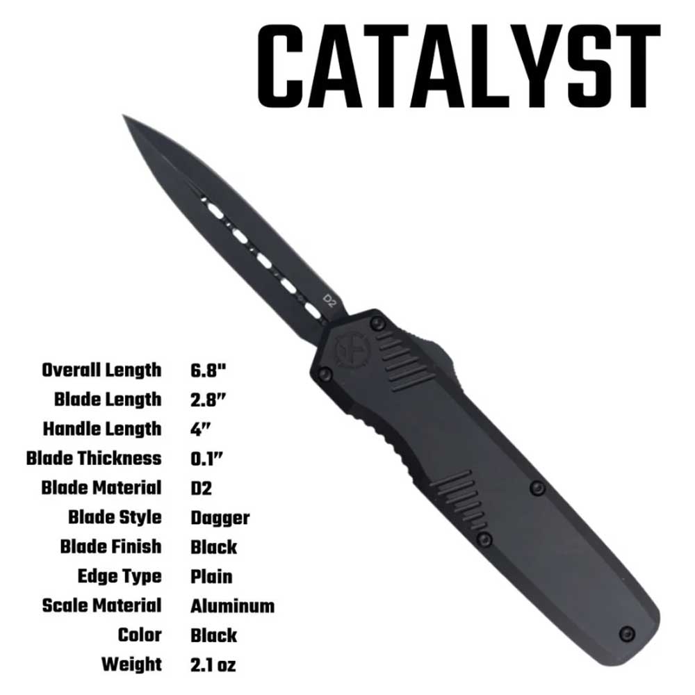 Krate Tactical KRT Catalyst Small OTF Knife Specs