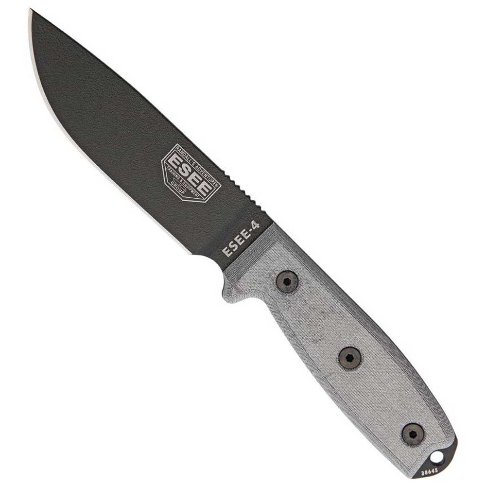 ESEE-4P-B Fixed Blade Knife – Black Blade & Sheath