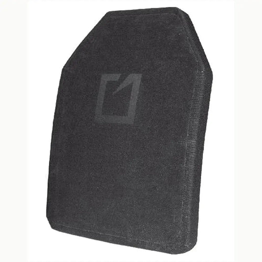 Hesco M210 SAPI cut ballistic plate with multi-curve design and Cordura fabric finish