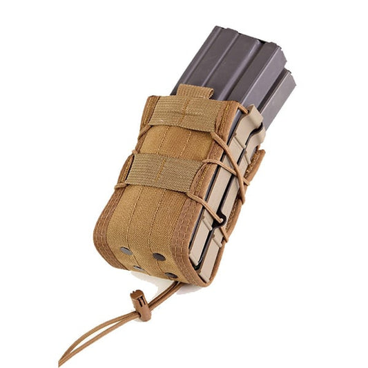 High Speed Gear X2R TACO double-stack MOLLE magazine pouch in tactical configuration