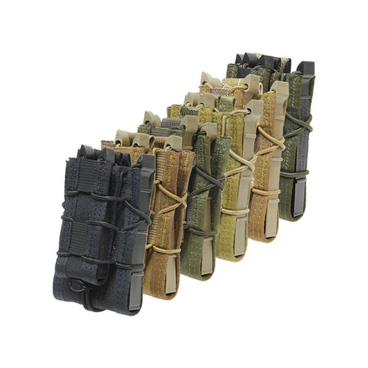 High Speed Gear Double Decker TACO MOLLE magazine pouch with dual rifle and pistol magazine compartments