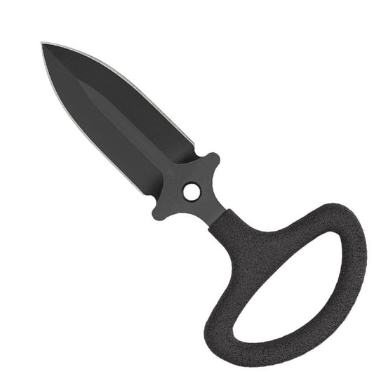 Benchmade 175BK push dagger with black coated double-edge blade and tactical sheath