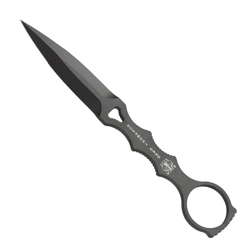 Benchmade 176BKSN SOCP tactical dagger with black coated blade and tan injection molded sheath