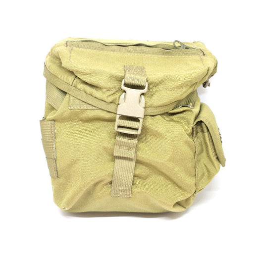 High Speed Gear modular gas mask dump pouch with zippered top and MOLLE attachment system