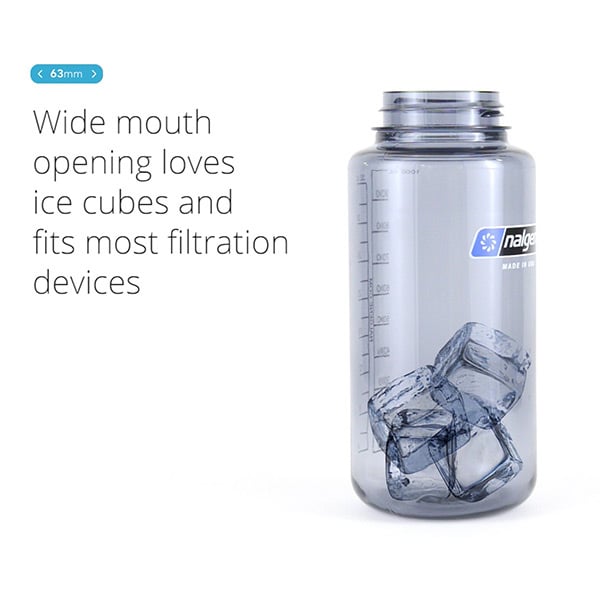 48oz Wide Mouth Silo - Gray Bottle with Blue Cap - Tactical Edge
