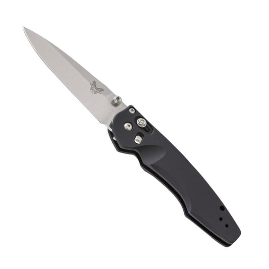 Benchmade 470-1 Emissary folding knife with satin drop-point blade and aluminum handle
