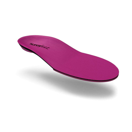 Superfeet Berry women's performance insoles with deep heel cup and contoured arch support