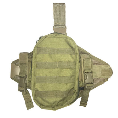 High Speed Gear Drop Leg EOD Pouch with Raschel Mesh Platform and adjustable leg strap system