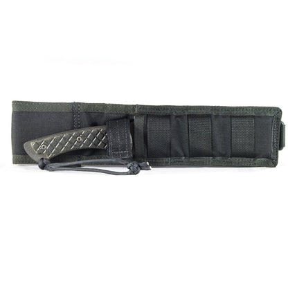 Spartan Blades Ares - Fighter/Combat Utility Black Blade - Green Handle - Black Nylon Sheath - Tactical Edge