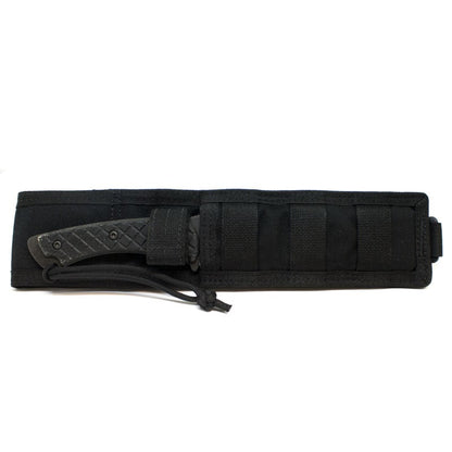 Spartan Blades Horkos - Combat /Utility Knife - Black Blade - Black Handle - Black Nylon Sheath - Tactical Edge