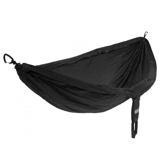 Eagles Nest Outfitters DoubleNest black two-person hammock with compression sack