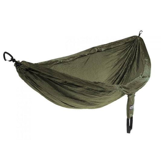 Eagles Nest Outfitters DoubleNest Hammock in olive green color with compression sack