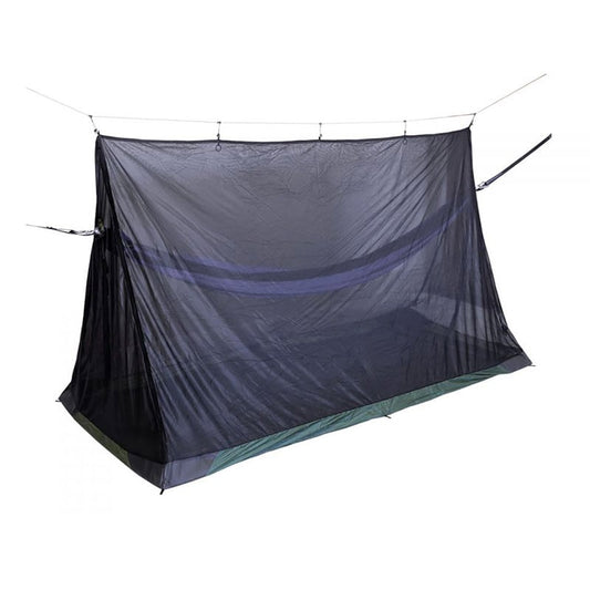 Eagles Nest Outfitters Guardian Base Camp bug net shelter with bathtub floor and zippered entry for hammock camping