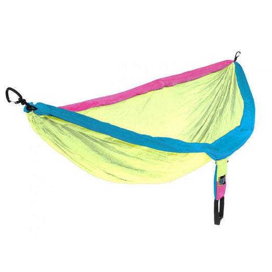 Eagles Nest Outfitters DoubleNest Retro Tri two-person hammock in colorful triangle pattern