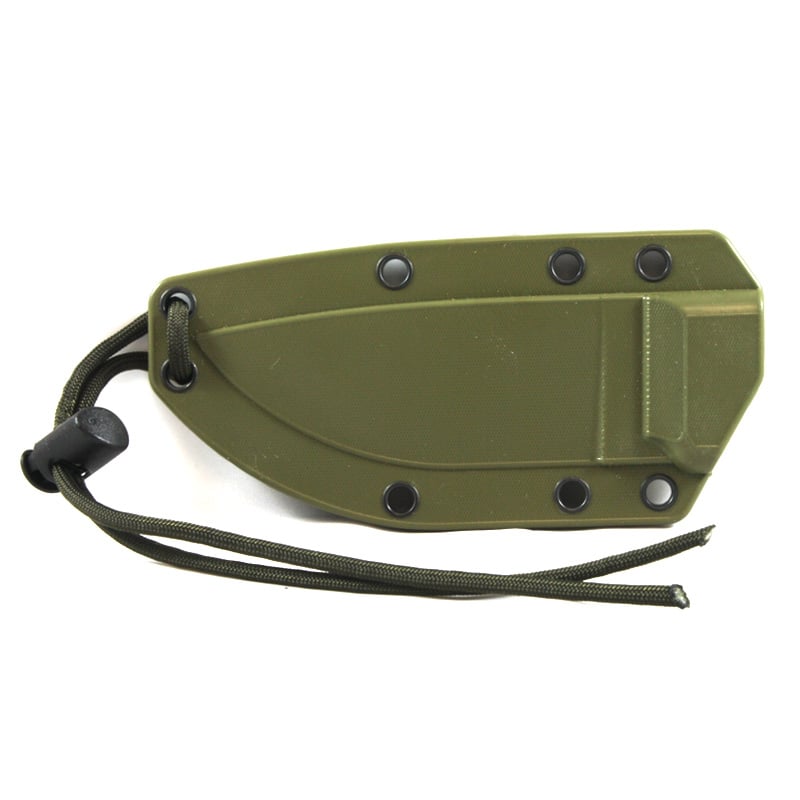 Esee-3MIL - Plain Edge - Black Blade - OD Sheath with Molle - Tactical Edge