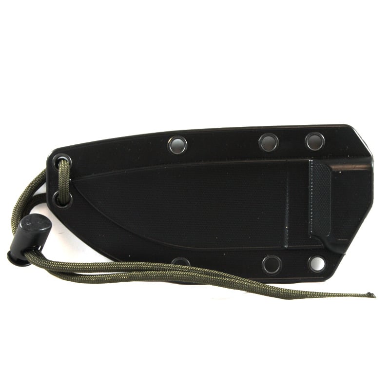 Esee-3MIL - Partial Serrated - Black Blade - Black Sheath with Molle - Tactical Edge