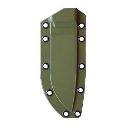 Esee-4 - Plain Edge - Desert Tan Blade - OD Sheath with Molle - Tactical Edge