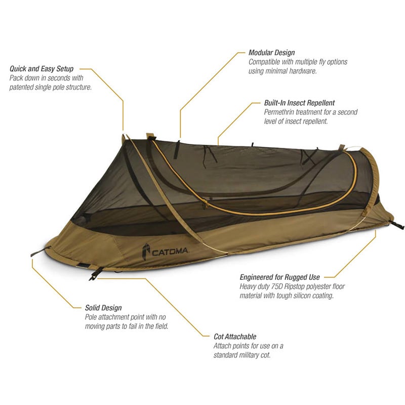 Catoma Burrow Improved Bed Net System (IBNS) - Coyote - Tactical Edge