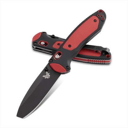 Benchmade 591BK Boost Axis-Assist Blunt Tip Black Plain Edge - Tactical Edge