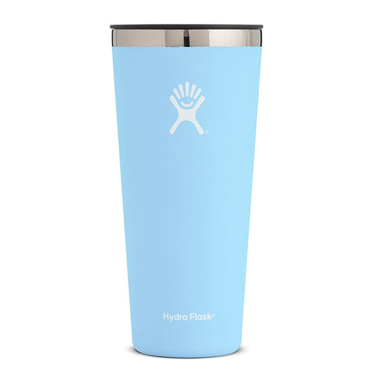 Hydro Flask 32oz insulated tumbler in frost color with press-in lid and narrow grip design