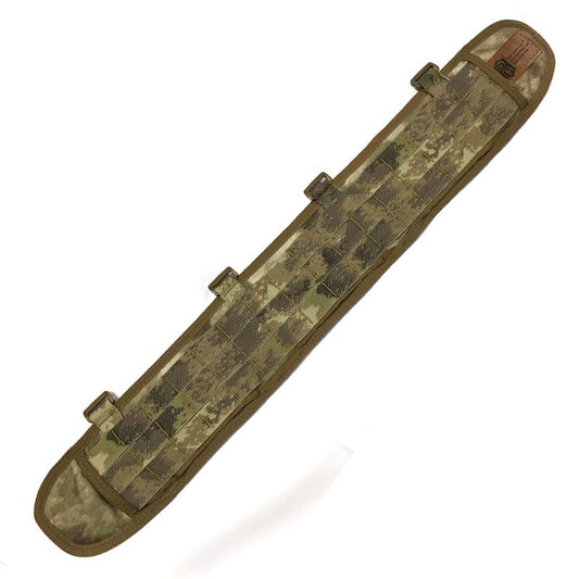 High Speed Gear Sure-Grip Padded Belt in ATACS AU camouflage with MOLLE webbing and neoprene padding