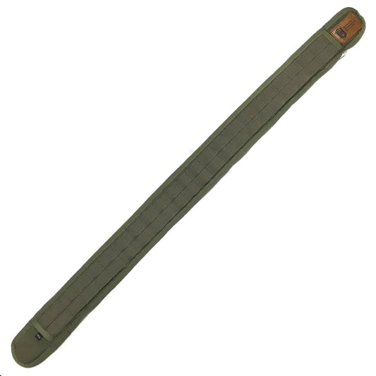 High Speed Gear Slim Grip Padded Belt in olive drab with neoprene padding and access ports for tactical gear mounting