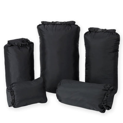 Snugpak Dri-Sak waterproof roll-top bag with buckle closure and D-rings for tactical gear protection