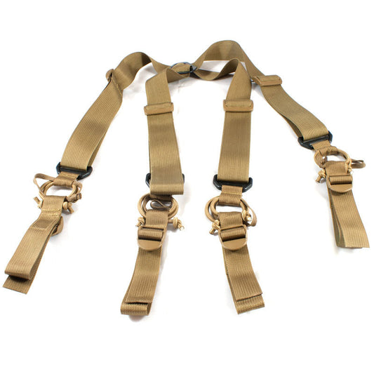 HSGI High Speed Suspenders with 1.5 inch webbing and elastic shock-cord loops for duty belt support