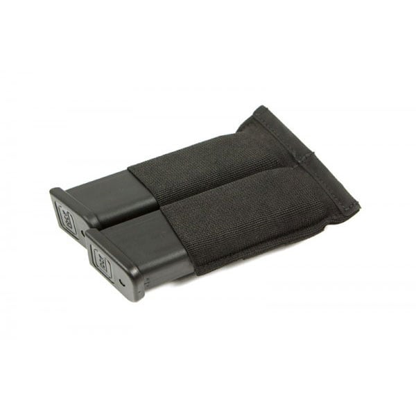 Blue Force Gear Ten Speed double pistol magazine pouch with MOLLE attachment system in tactical configuration