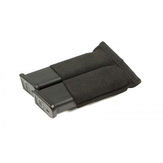 Blue Force Gear Ten Speed double pistol magazine pouch with MOLLE attachment system in tactical configuration